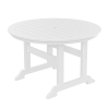 HDPE Round Dining Table; White - as Pic