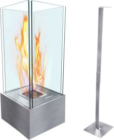 Bio Ethanol Fireplace;  Freestanding Ventless Bio Ethanol Fireplace;  Bio Ethanol Fireplace Indoor Outdoor Fire Pit Portable Fire Bowl Pot Fireplace;