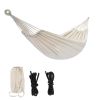 Free shipping  Garden Cotton Hammock Comfortable Fabric Hammock with Tree Straps Portable Hammock with Travel Bag,Perfect for Camping Outdoor/Indoor P