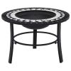 Mosaic Fire Pit Black and White 26.8" Ceramic - Black