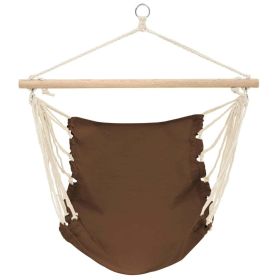 Hammock Chair 39.4"x31.5" Cotton Brown - Brown