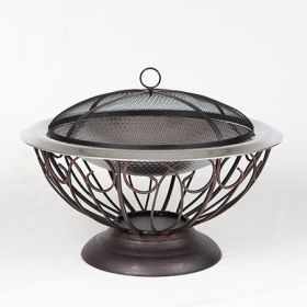 30" Stainless Steel Urn Fire Pit - 61458