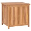 Patio Storage Box 23.6"x19.7"x22.8" Solid Teak Wood - Brown