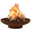 Fire Pit 23.2" Steel - Brown