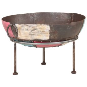 Colorful Rustic Fire Pit âˆšÃ² 23.6" Iron - Multicolour