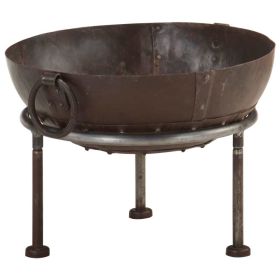 Rustic Fire Pit âˆšÃ² 15.7" Iron - Brown