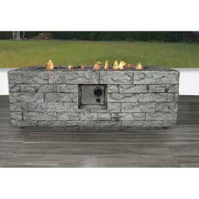 Living Source International Fiber Reinforced Concrete Propane/Natural Gas Fire pit table(Cast Stone) - 1