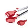 Stainless Steel Kitchen Tongs with Silicone Tips (7-inch, 9-Inch & 12-Inch) with Non-Stick Tongs Heat Resistant - medium