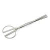 Folding Tongs Scissor Shape Tong Mini Outdoor Barbecue Tool Stainless Steel Pickup Tool Garbage Clip Charcoal Clip Food Clip - stainless steel