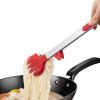 Stainless Steel Kitchen Tongs with Silicone Tips (7-inch, 9-Inch & 12-Inch) with Non-Stick Tongs Heat Resistant - medium