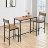 3 Pieces Bar Table Modern Counter Height Dining Set Table - As pic show - Style B