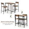 3 Pieces Bar Table Modern Counter Height Dining Set Table - As pic show - Style B