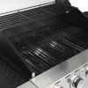 4-Burner Propane Gas Grill with Side Burner;  Stainless Steel;  Cabinet for BBQ (only for pickup) - 4-burner