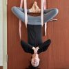 Flexible Gym Hanging Inversion Swing Aerial Yoga Hammock Stretcher Band Belt - Green