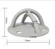 Heavy Duty Trapeze Ceiling Anchor - Trapeze Mount Bracket for Suspension Straps, Yoga Swings, Hammock, Boxing Punching Bags - gray