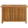 Patio Storage Box 35.4"x19.7"x22.8" Solid Acacia Wood - Brown