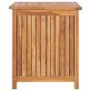 Patio Storage Box 23.6"x19.7"x22.8" Solid Teak Wood - Brown