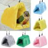 2pcs Pet Bird Parrot Cages Warm Bird Hammock Hanging Tent Bed for Bird Sleeping Bird Cage Decoration Accessories Bird House Bird Nest - Red - M:24x15x