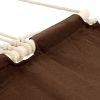 Hammock with Bar 82.7"x59" Brown - Brown