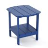 Outdoor Side Table for Adirondack Chairs;  All-Weather Resistant Humidity-Proof Waterproof Stain-Proof Accent Tables;  Backyard Deck Porch Beach Pool