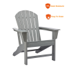 Poly Lumber Adirondack Chair Patio Chair Lawn Chair Outdoor Adirondack Chairs - LIGHT GREY