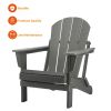 Poly Lumber Adirondack Chair Patio Chair Lawn Chair Outdoor Adirondack Chairs - Slate Grey