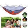 Sleeping hammock Outdoor Parachute Camping Hanging Sleeping Bed Swing Portable Double Chair wholesale - Upgrade mixed blue - China