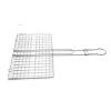 Grilling Basket Stainless Steel Fish Grill Basket Kebab Grilling Basket Grill Accessories for Barbecue Fish Steak Vegetables Meat - stainless steel