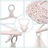 Free shipping 2pcs Indoor Outdoor Garden Cotton Hanging Rope Air/Sky Chair Swing Beige Hammocks  YJ - Beige