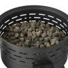 Portable Propane Gas 50; 000 BTU Fire Pit; Black - Black