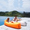 Inflatable Lounger Air Sofa Hammock - blue