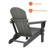 Poly Lumber Adirondack Chair Patio Chair Lawn Chair Outdoor Adirondack Chairs - Slate Grey