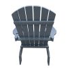 Outdoor or indoor Wood Adirondack chair with an hole to hold umbrella on the arm ; Gray - as Pic