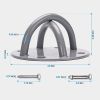 Heavy Duty Trapeze Ceiling Anchor - Trapeze Mount Bracket for Suspension Straps, Yoga Swings, Hammock, Boxing Punching Bags - gray