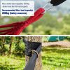 Outdoor Garden Camping Hammock With Straps;  Durable Hammock Holds - Red - 280*150cm