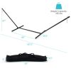 2-Person Heavy-Duty Hammock Stand with  Storage Bag - black