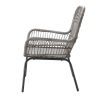 Messina Patio Bistro Set 3 Piece Outdoor Rattan Seating Group with Cushions - as Pic