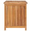 Patio Storage Box 35.4"x19.7"x22.8" Solid Teak Wood - Brown