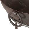 Rustic Fire Pit âˆšÃ² 23.6" Iron - Brown