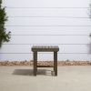 Renaissance Outdoor Patio Wood Side Table - as Pic