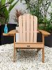 (Do Not Sell on Amazon) TALE Adirondack Chair Backyard Furniture Painted Seating with Cup Holder Plastic Wood for Lawn Outdoor Patio Deck Garden Porch