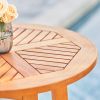 Kapalua Honey Eucalyptus Wooden Outdoor Bar Table - as Pic