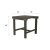 Renaissance Outdoor Patio Wood Side Table - as Pic