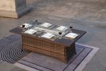 Elegant PE Wicker and Aluminium Patio Dining Fire Pit Table - Rectangular