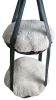 Pet Life Kittyhaus Dual-Lounger Kitty Cat Pillow Hammock Lounge - Grey