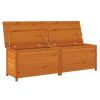 Patio Cushion Box Brown 78.7"x19.7"x22" Solid Wood Fir - Brown