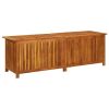 Patio Storage Box 68.9"x19.7"x22.8" Solid Acacia Wood - Brown