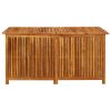 Patio Storage Box 59.1"x31.5"x29.5" Solid Acacia Wood - Brown