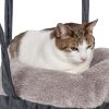 Pet Life Kittyhaus Dual-Lounger Kitty Cat Pillow Hammock Lounge - Grey