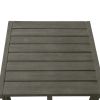 Renaissance Outdoor Patio Wood Side Table - as Pic